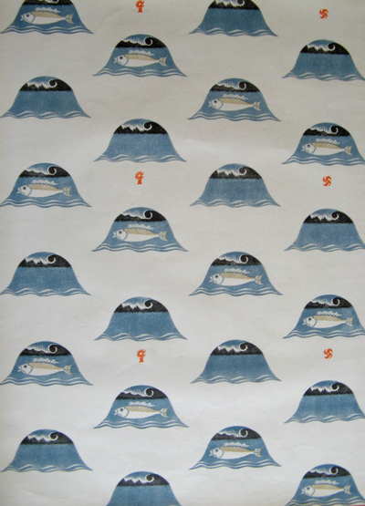 original Edward Bawden wallpaper 1930's